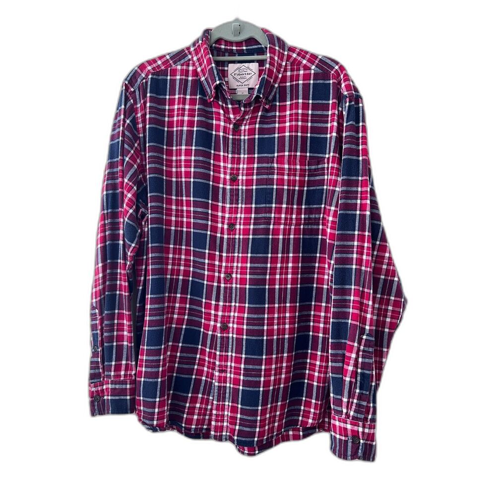 St. John's Bay 100% Cotton Flannel Shirt XL